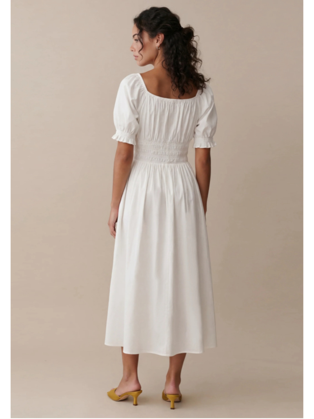 Women's Sorella White Midi Dress Size S - Picture 2 of 9